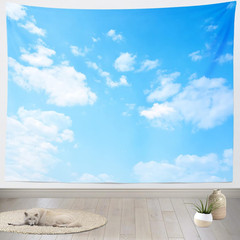 Light Blue Sky Tapestry 176×118 Inch for Bedroom Living Room Decor