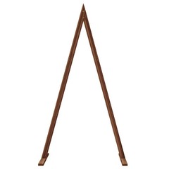2 Pack Rustic Wedding Arch Triangle Arbor Backdrop Party Stand 8.2ft 9.8ft Wood