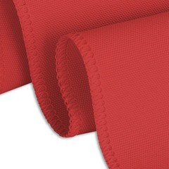 LTC LINENS Red Table Skirt for 4 Feet Rectangular or 48 Inch Round Table-14 f…