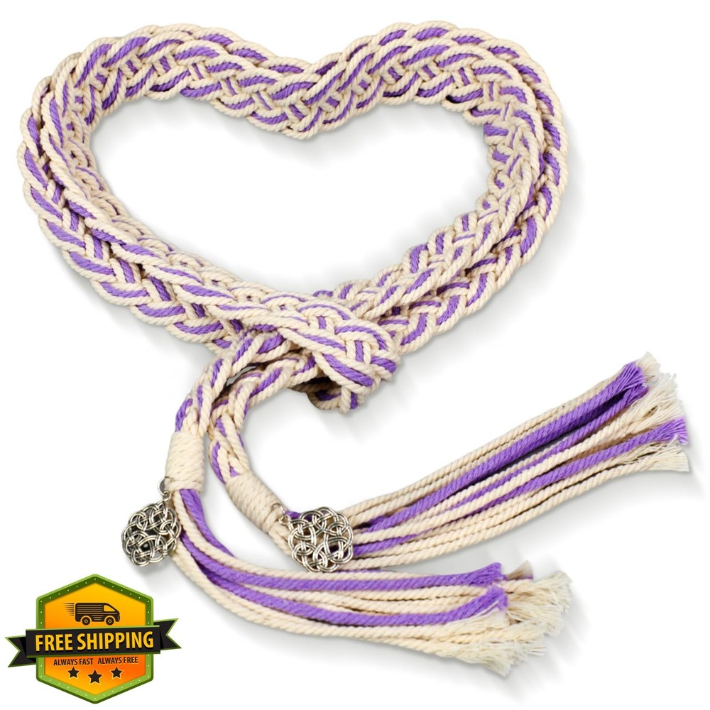 Rustic Purple Handfasting Cord Wedding Lasso Ceremony Ceremony Rope