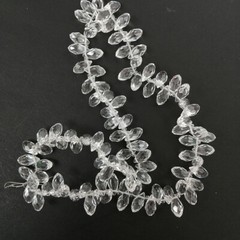 200Pcs 6*12mm Waterdrop Chandelier Crystal Pendant Glass Pendant Prism Bead DIY