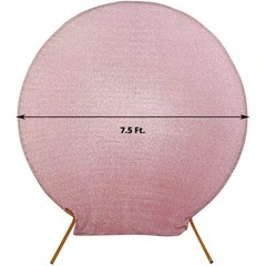 ROSE GOLD 7.5 ft Metallic Spandex STAND COVER Wedding Decorations Party Events