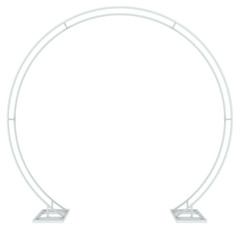 Heavy-D WHITE METAL ARCH for Wedding Party Bridal Prom Garden Floral Decoration