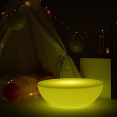 24″ Assorted Cordless Light Up ROUND TABLE LED Furniture Party Event Decorations