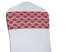 100 Lace Chair Sashes Bows Ties Wedding Engagement B’day Party Décor – FREE SHIP