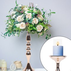 For Wedding Candle Holder Flower Stand Vase Rack Decor 10pcs Gold Centerpieces