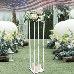 Acrylic Clear Flower Stand 39″ Tall Column Vase Centerpieces Wedding Decoration