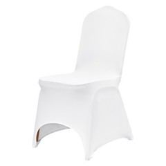 VEVOR 100PCS White Stretch Spandex Folding Chair Covers for Wedding Party Dining