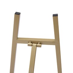 Tall Steel Pipe Portable Floor Easel Stand for Decorative Display Gold Wedding