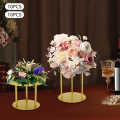 20cm/30cm Circular Flower Stands 10Pcs Wedding Flower Stand, Gold Flower Stand