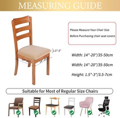 2/6PCS Stretch Dining Chair Cover – Removable Washable Slipcover Seat Protector