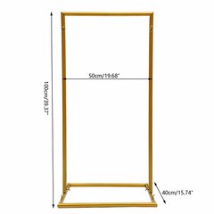1m Rectangular Flower Decor Arch Rack Wedding Ballon Stand For Venue Stage Decor