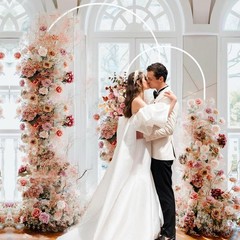 Customizable White Wedding Arch Stands – Ideal for Any Ceremony or Celebration
