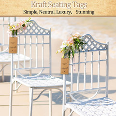 36 Pcs Reserved Seating Chair Signs for Wedding Ceremony Reserved Seat Sign Hang