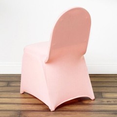 10 Blush Spandex Fitted Banquet Chair Covers Wedding Party Reception Decorations