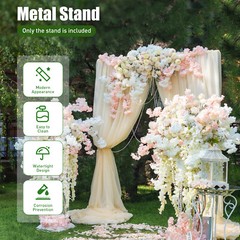 2×2m Flowers/Balloons Stand, Adjustable Wedding Stand, Iron Square Arch Stand
