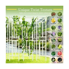 Flat Top Garden Arch Trellis 11FT x 9FT, Super Large Arbor Trellis for Climbi…