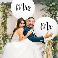 Just Married Banner, Magnets, Garland – 33 Pc