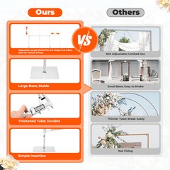 10x20ft Wedding Backdrop Stand Pipe Kit Curtain Veil Flower Frame Telescopic