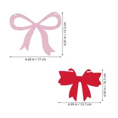 1 Set Elegant Bow Garland Banner for Mothers Day Party Decor Assorted Color Felt