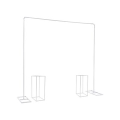 White Wedding Stand 1 Balloon Stand 2 Flower Stands Metal Wedding Backdrop Stand