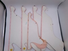 Lot of 5 Vintage Pink Honeycomb Bell Pink Paper Wedding Bells Decorations tissue
