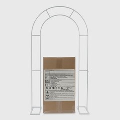 White Open Arch Backdrop Stand,120*40*220cm U Shaped Wedding Arches,Metal Stand