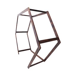 DARK BROWN 7 ft Hexagon Natural Wood Wedding ARCH BACKDROP STAND Party Supplies