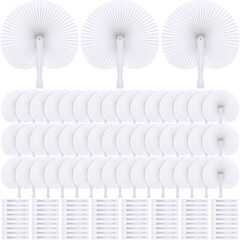 DIY-Friendly Bulk Paper Fans – 100 Round 9-Inch Wedding & Party Essentials