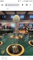 9 1/2 Inch Real Feel Foam Ivory Rose Flower Ball