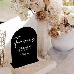 Acrylic Wedding Table Sign Rustic Calligraphy Display Stand Garden Party Decor