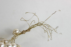 Faux Pearl Beads Beaded Decorations 13 Strands – Metal Wire – 20″ Long each