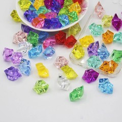 100pcs-200PCS/lot 25X18mm Acrylic Crystal Ice Rock Stones Vase Gems For Wedding