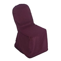50 Burgundy POLYESTER BANQUET CHAIR COVERS Wholesale Wedding Party Decorations