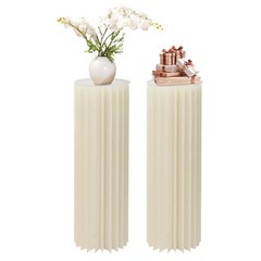 Centerpiece Stands Columns Display with Acrylic Lid Self-adhesive Strip Design