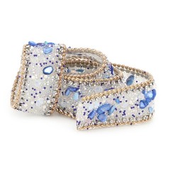 ¦2.5cm DIY Mesh Wrap Roll Crystal Rhinestones Chain Trim Ribbon Decor