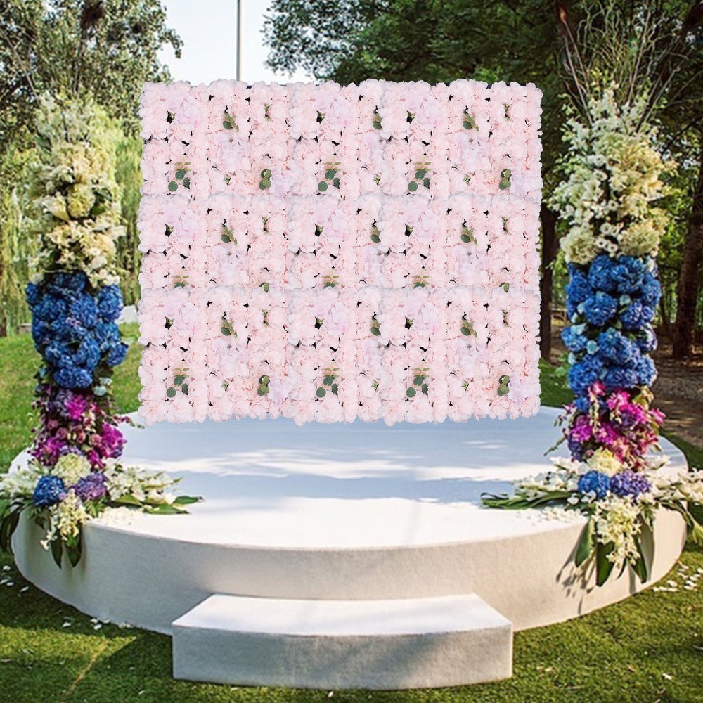 6 Pack 24 × 16 In 3D Hydrangea Flower Wall Panels for Wedding Home Decor