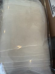 White Organza Decorative Strips 7”x 9ft Sheer Wedding Chair Sashes Event Decor