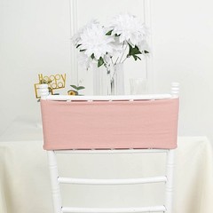 10 Dusty Rose Spandex STRETCHABLE CHAIR SASHES Wedding Party Decorations SALE