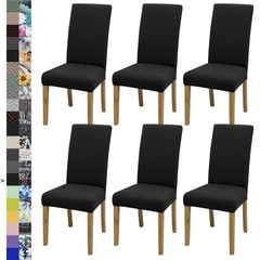 Chair Covers,Dining Room Chair Covers Set of 6,Stretch Kitchen Chair Cover,Wa…