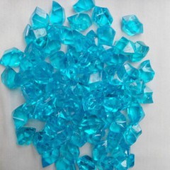 500pcs 11*14mm Tiny Blue Acrylic Ice Stone Rock Vase Gems Table Scatters Party