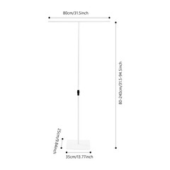 2Pcs Wedding Backdrop Stands Adjustable Height Backdrop Stands 37-97in