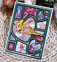 Heart Rectangle Frame Metal Die Cuts,Splicing Rectangular Background Wedding …
