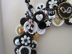 Mickey & Minnie Mouse Wedding Wreath or Candle Ring Disney Hademade Great Gift