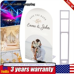 2m Iron Adjustable Height Wedding Arch Backdrop Stand Garden Arbor Frame