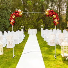 Square Wedding Arch hanging Flower White Metal Stand for Wedding party Ceremony