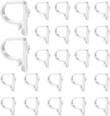 24 Pieces Church Pew Clips Heavy Duty Plastic Hook Chair Wedding Ceremony