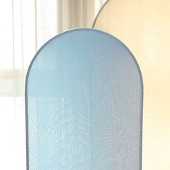 5 ft DUSTY BLUE Matte Fitted Spandex Round Top Arch Backdrop STAND COVER Party