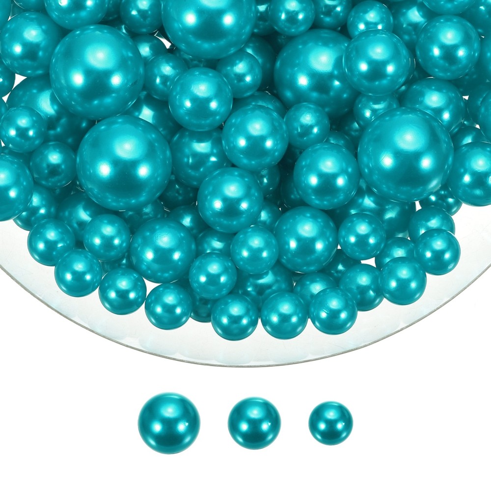 200 Pcs Pearl Bead for Vase Filler, 20/14/10mm Floating Beads(Deep Blue)