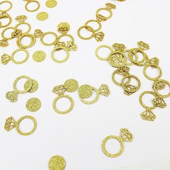 Gold Wedding Confetti Engagement Party Decorations Bridal Shower Confetti